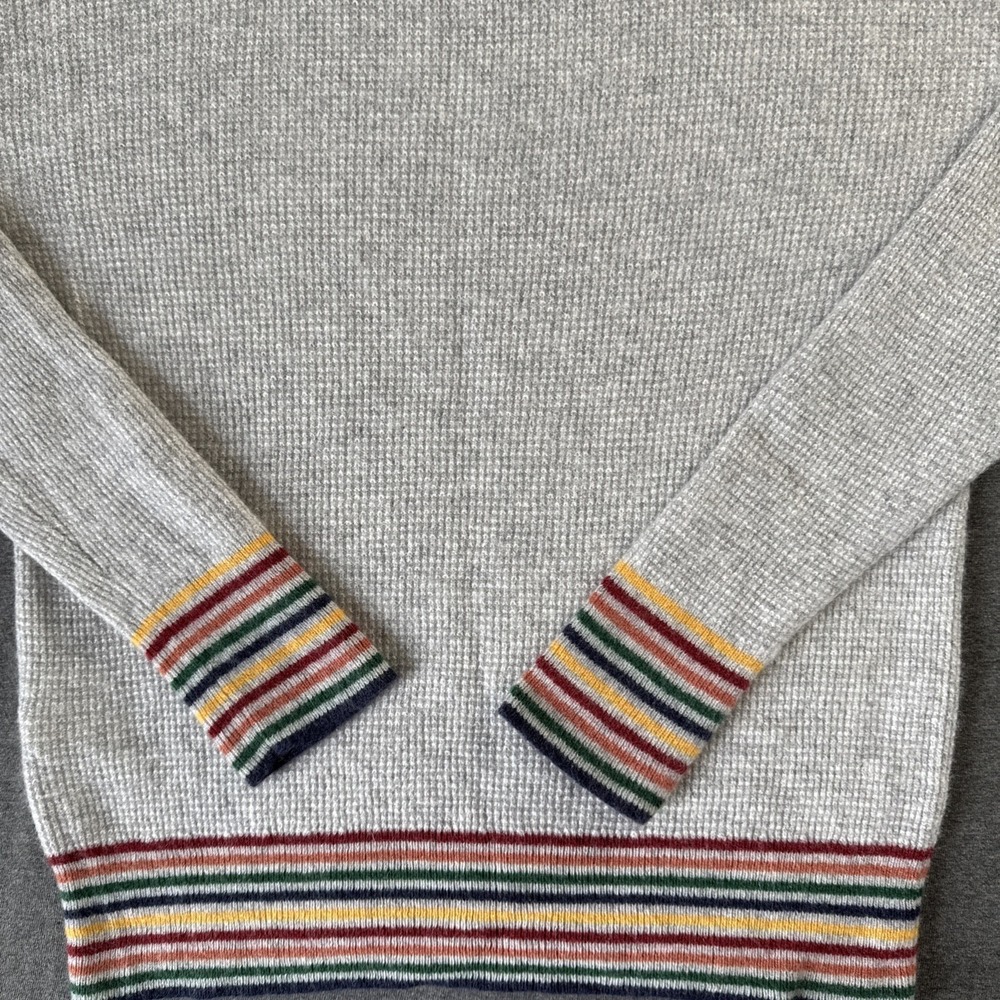 Madewell Rainbow Trim Cashmere Sweater Size XS - Picture 9 of 16